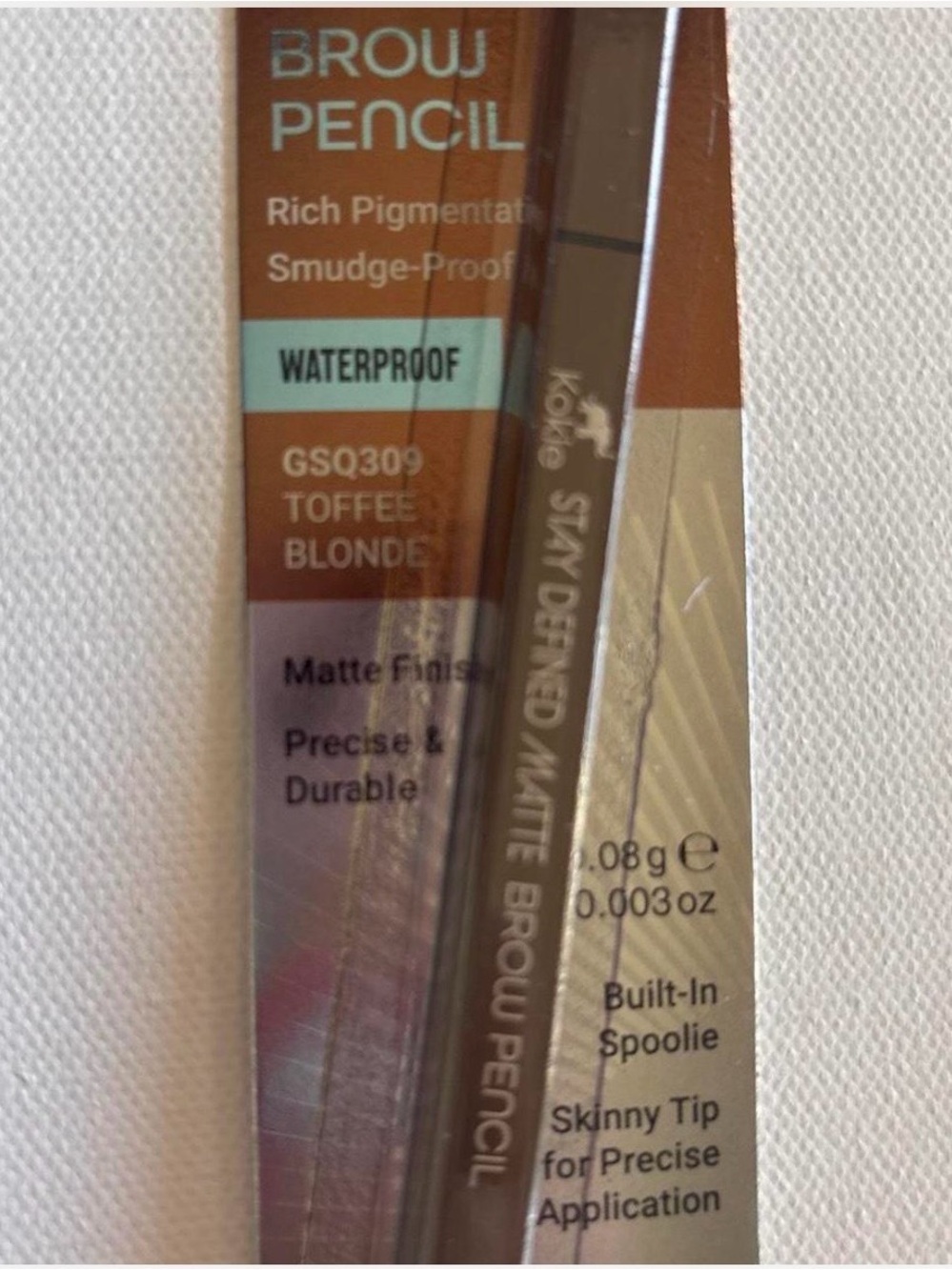 Kokie Stay Defined Matte Brow Pencil - OMG the Toffee Blonde!!!💖 - Picture 2 of 2